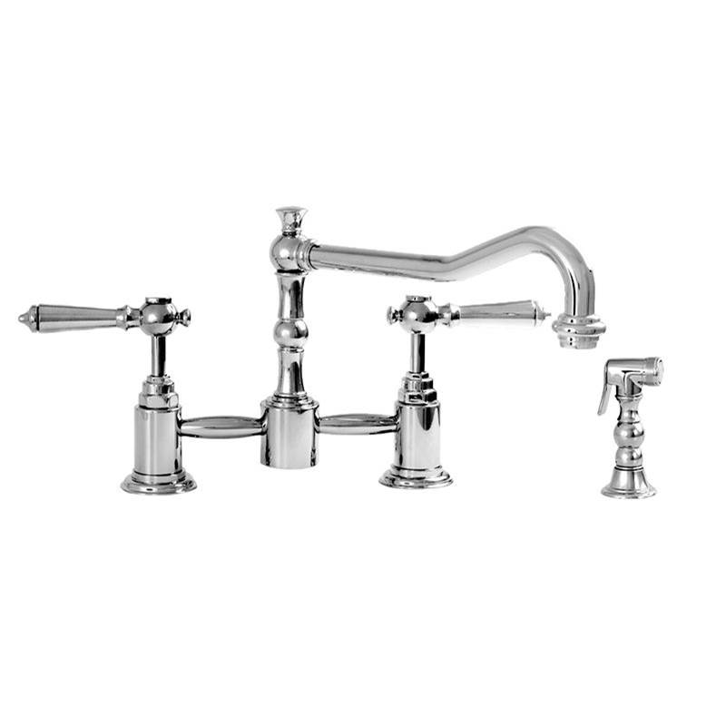 Sigma Pillar Style Kitchen Faucet with Handspray ASCOT POLISHED NICKEL PVD .43