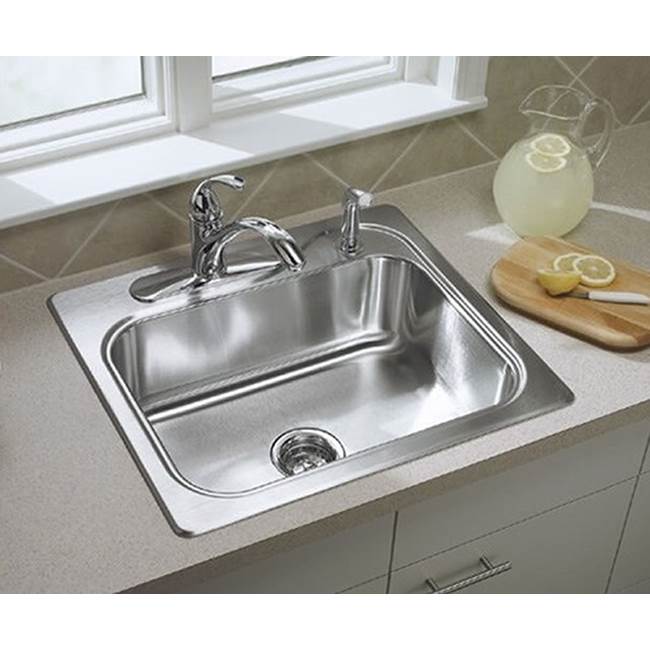 Sterling Plumbing Southhaven(TM) Single-basin Kitchen Sink, 25'' x 22'' x 6-1/2''