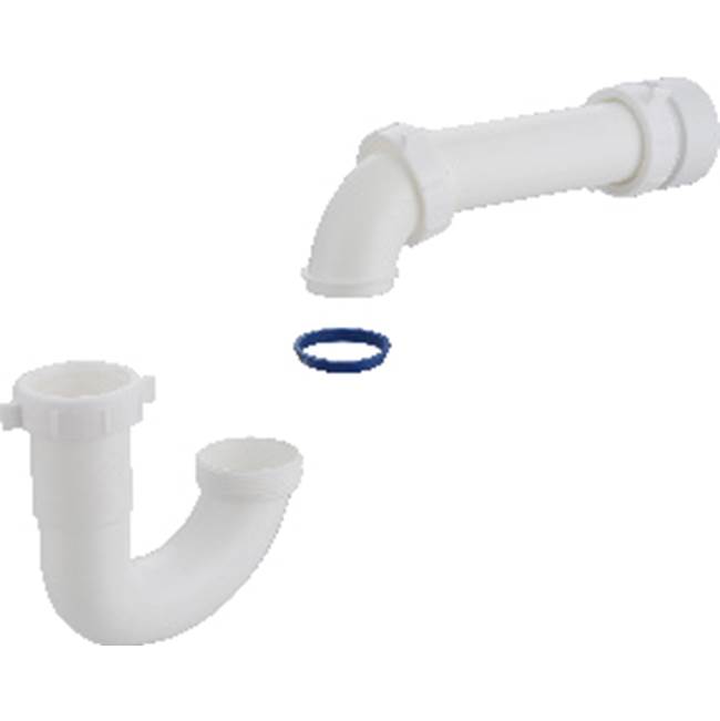 Sioux Chief 1-1/2 Reversible P-Trap White W/Pvc Trap Adapter And Soft Wshr 1/Bg