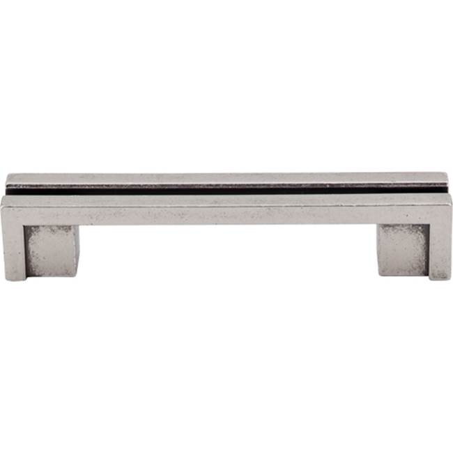 Top Knobs Flat Rail Pull 3 1/2 Inch (c-c) Pewter Antique
