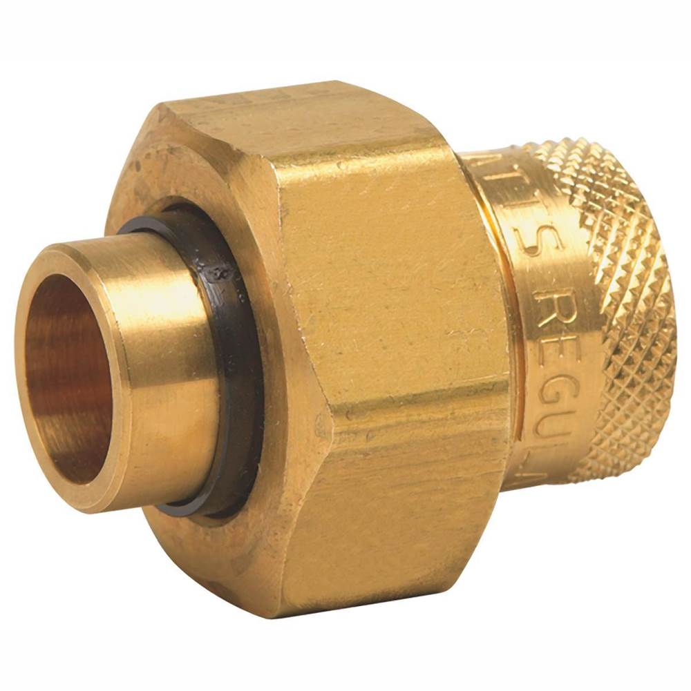 Watts 1/2 In Lead Free Dielectric Union, Female Brass Pipe Thread To Female Solder Connection