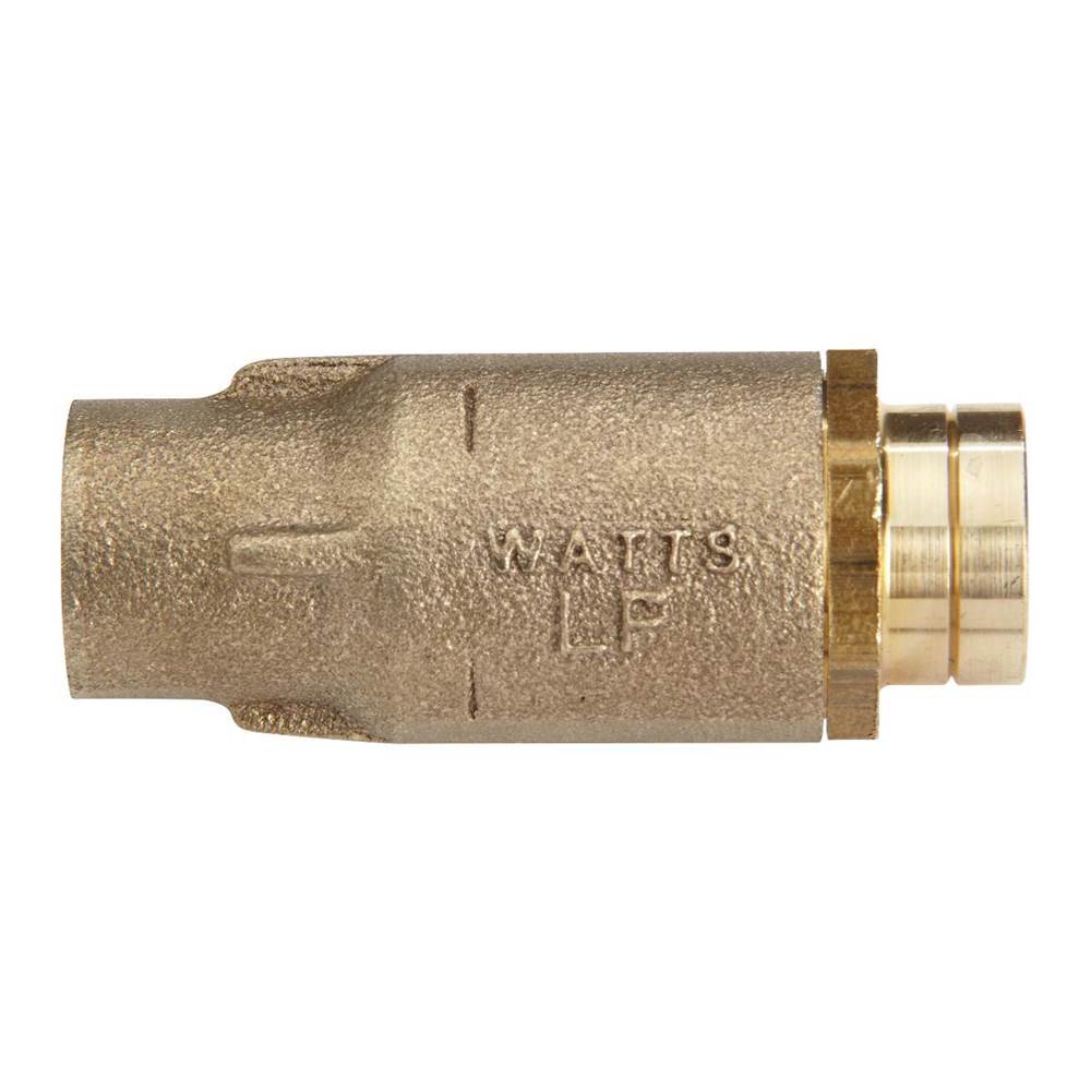Watts 3/4 In Lead Free Brass Silent Check Valve, Viton Disc, Solder End Connections