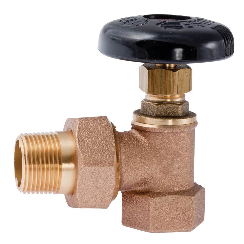 Watts 3/4 In Bronze Hot Water Angle Valve, Fip X Male Union