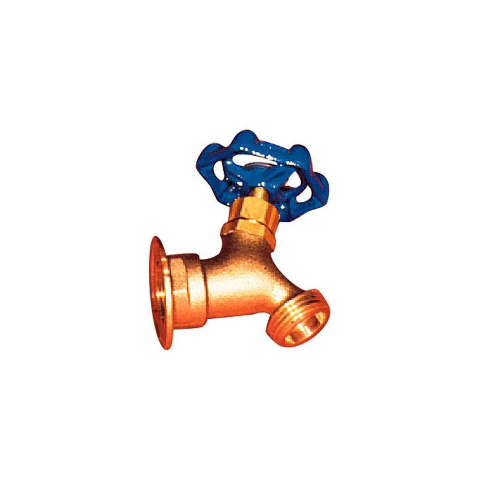 Watts 1/2 In Lead Free Sillcock No Kink Hose Faucet, Dual Inlet X 3/4 In Hose Connection, Tee Handle