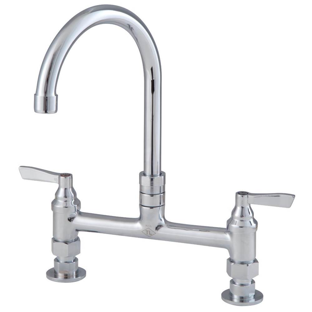 Watts Lead Free Economy 8 In Deck Mount Faucet With 9 In Swivel Spout